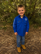 Load image into Gallery viewer, KIDS TEAM WORKSHIRT | DEEP BLUE