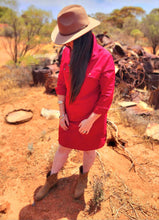 Load image into Gallery viewer, LADIES DRESS | MERLOT RED