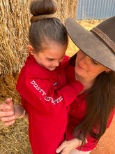 Load image into Gallery viewer, KIDS TEAM WORKSHIRT | MERLOT RED