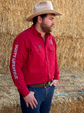 Load image into Gallery viewer, MENS TEAM WORKSHIRT | MERLOT RED