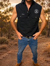 Load image into Gallery viewer, SLEEVELESS TEAM WORKSHIRT | BLACK
