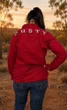 Load image into Gallery viewer, LADIES TEAM WORKSHIRT | MERLOT RED
