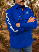 Load image into Gallery viewer, MENS TEAM WORKSHIRT | DEEP BLUE
