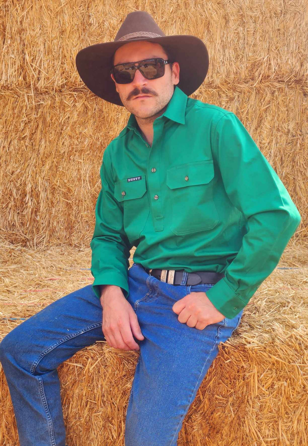 MENS WORKSHIRT | FERN GREEN