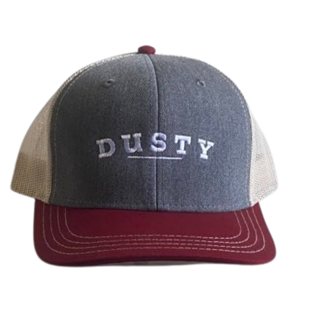HAT | Maroon/White/Grey